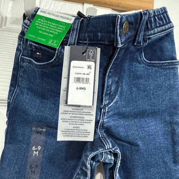Tommy Hilfiger Kids Dark Blue Jeans - Picture 8 of 9